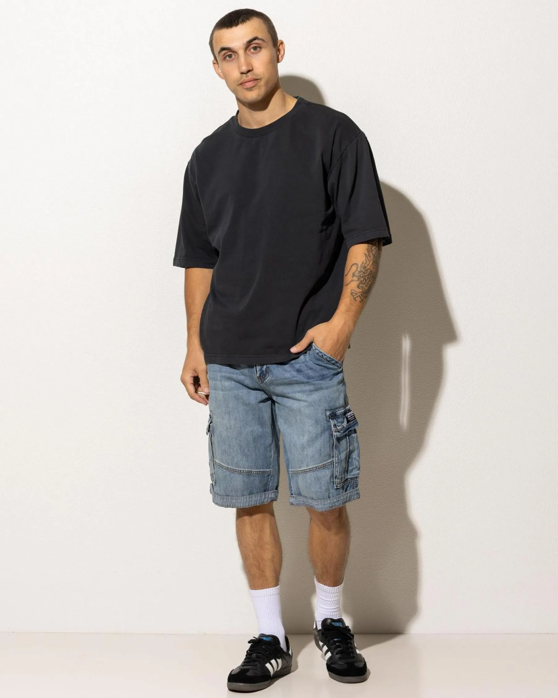 Clearance Viable Denim Walk Shorts Denim|Shorts & Bottoms