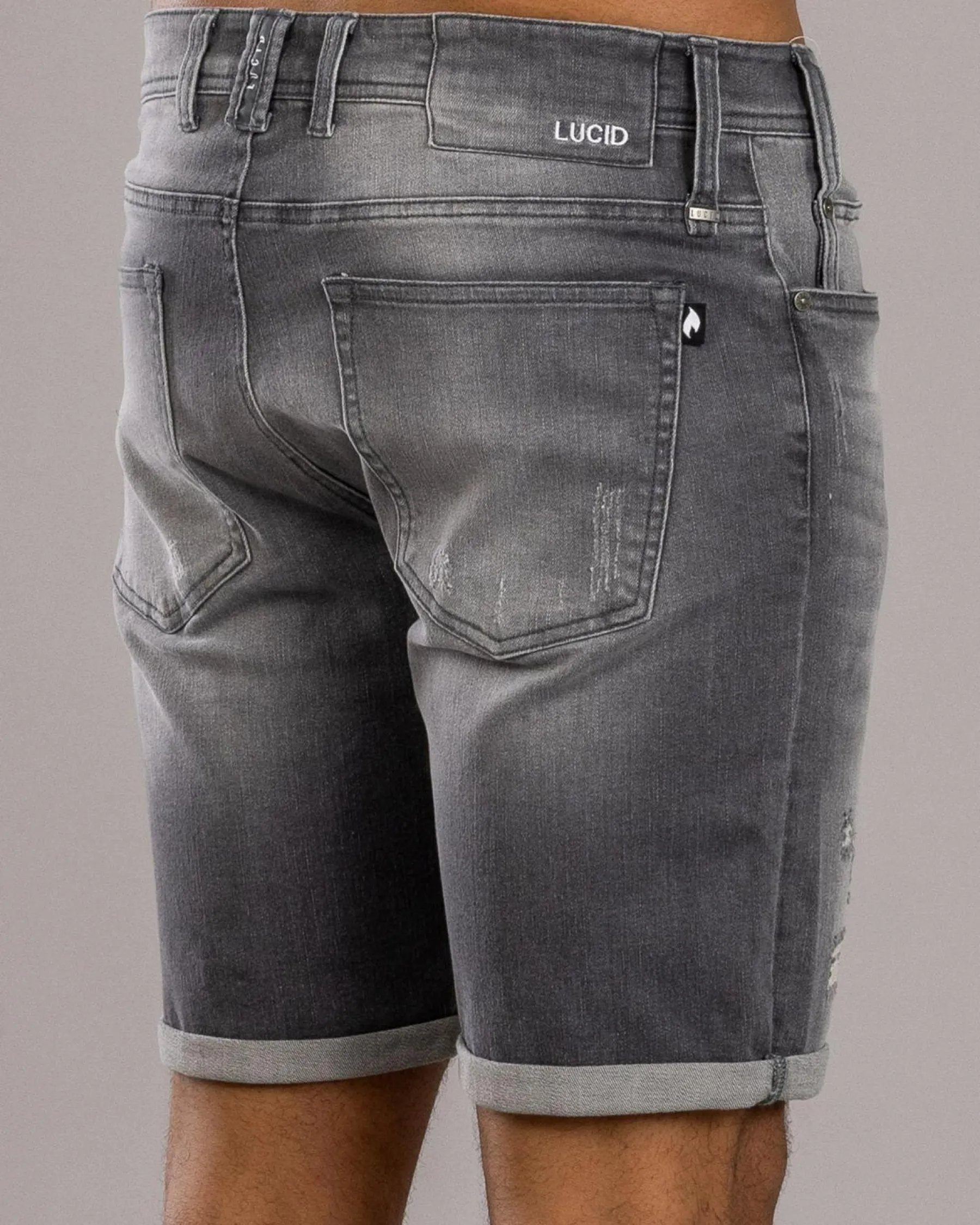 Denim|Shorts & Bottoms*Lucid Vienna Denim Walk Shorts Grey