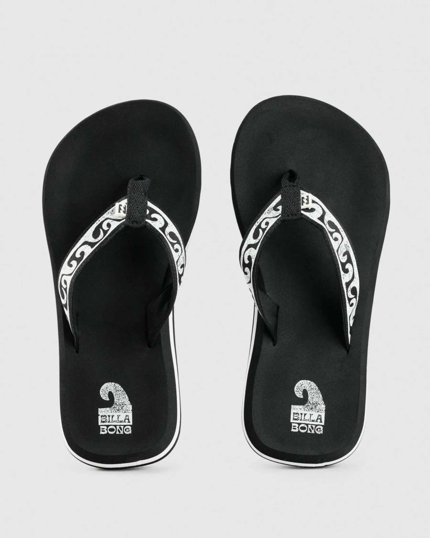 Flip Flops*Billabong Wave Watcher Throwback Thongs Black