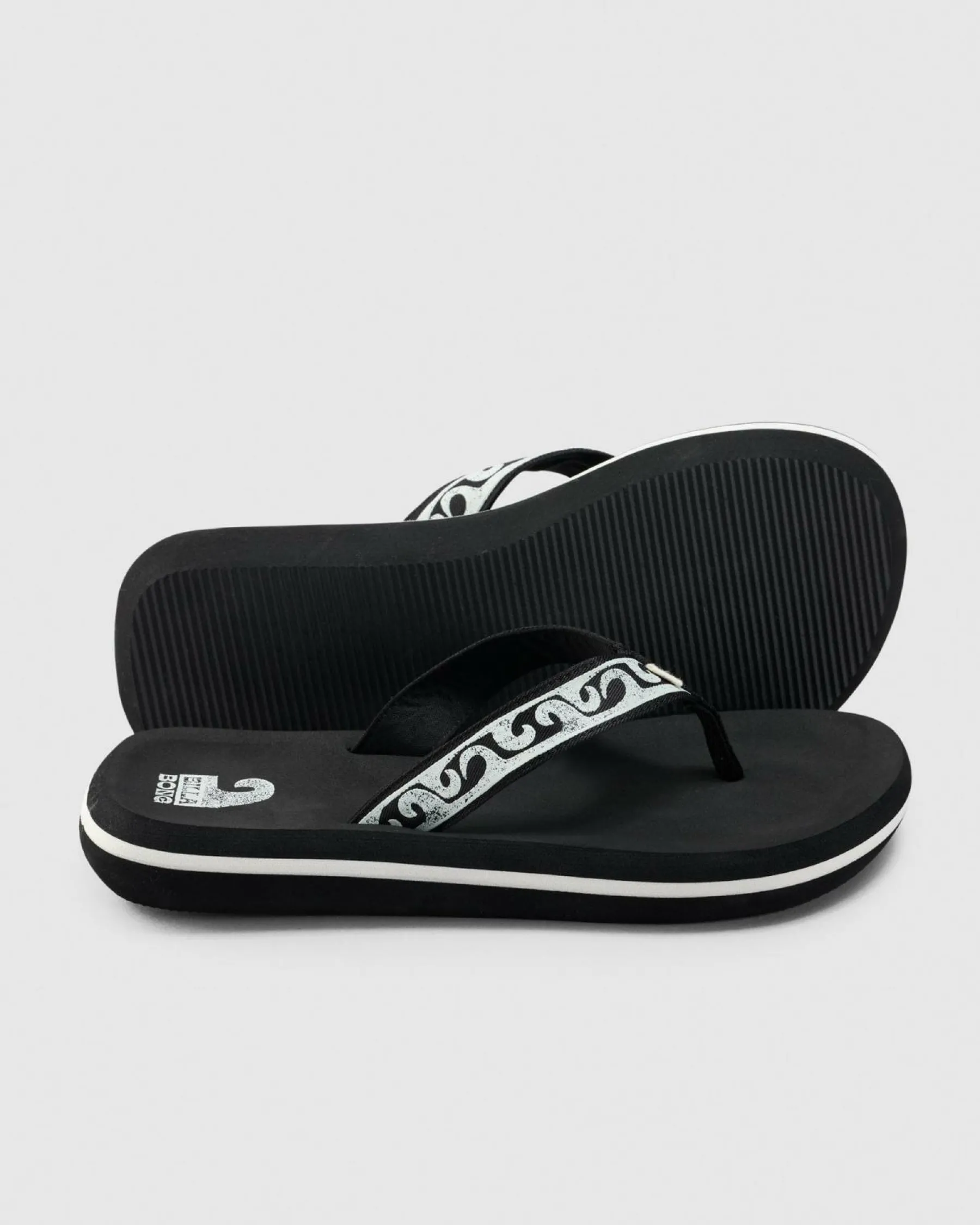 Flip Flops*Billabong Wave Watcher Throwback Thongs Black