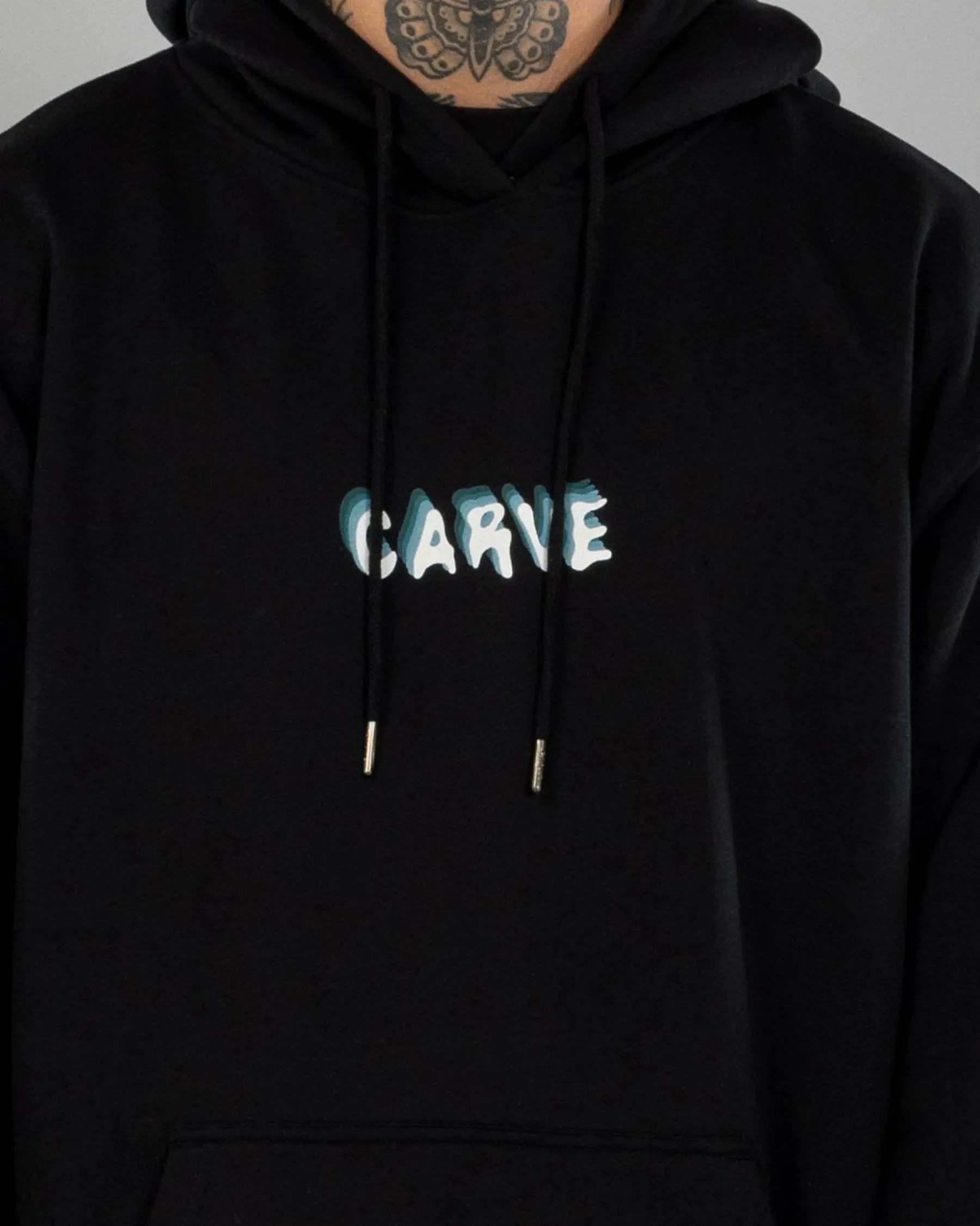 Hoodies & Sweatshirts*Carve Waves Hoodie Black