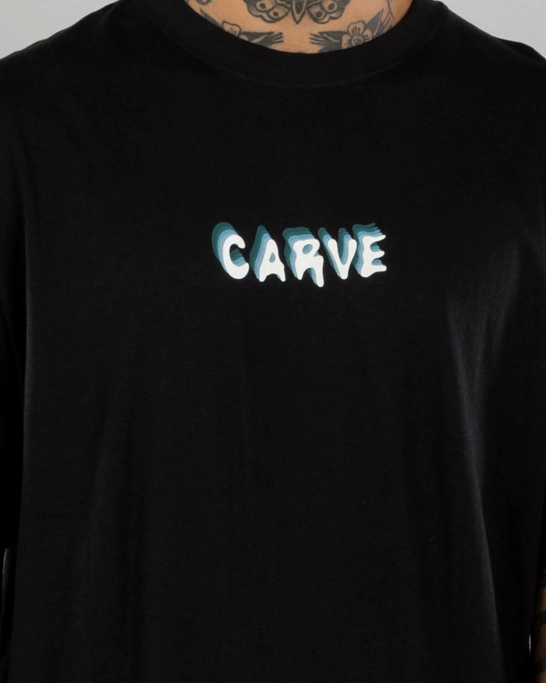 Tops & T-Shirts*Carve Waves T-Shirt Black