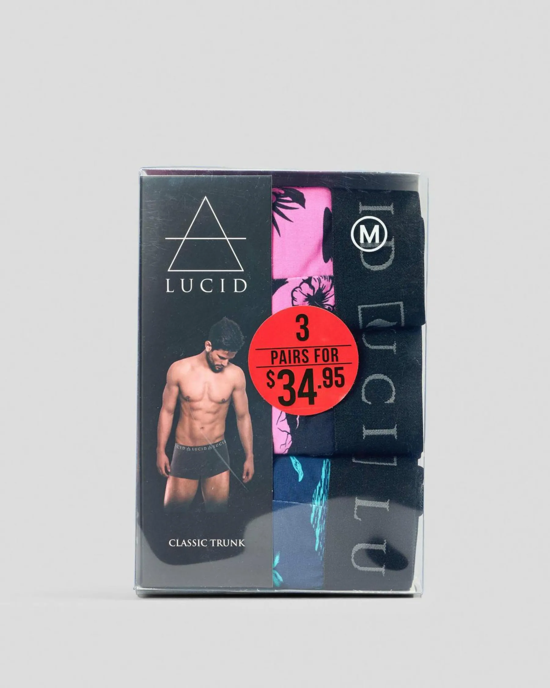 Underwear & Sleepwear*Lucid Wayfinder Fitted Boxer Shorts 3 Pack Multi