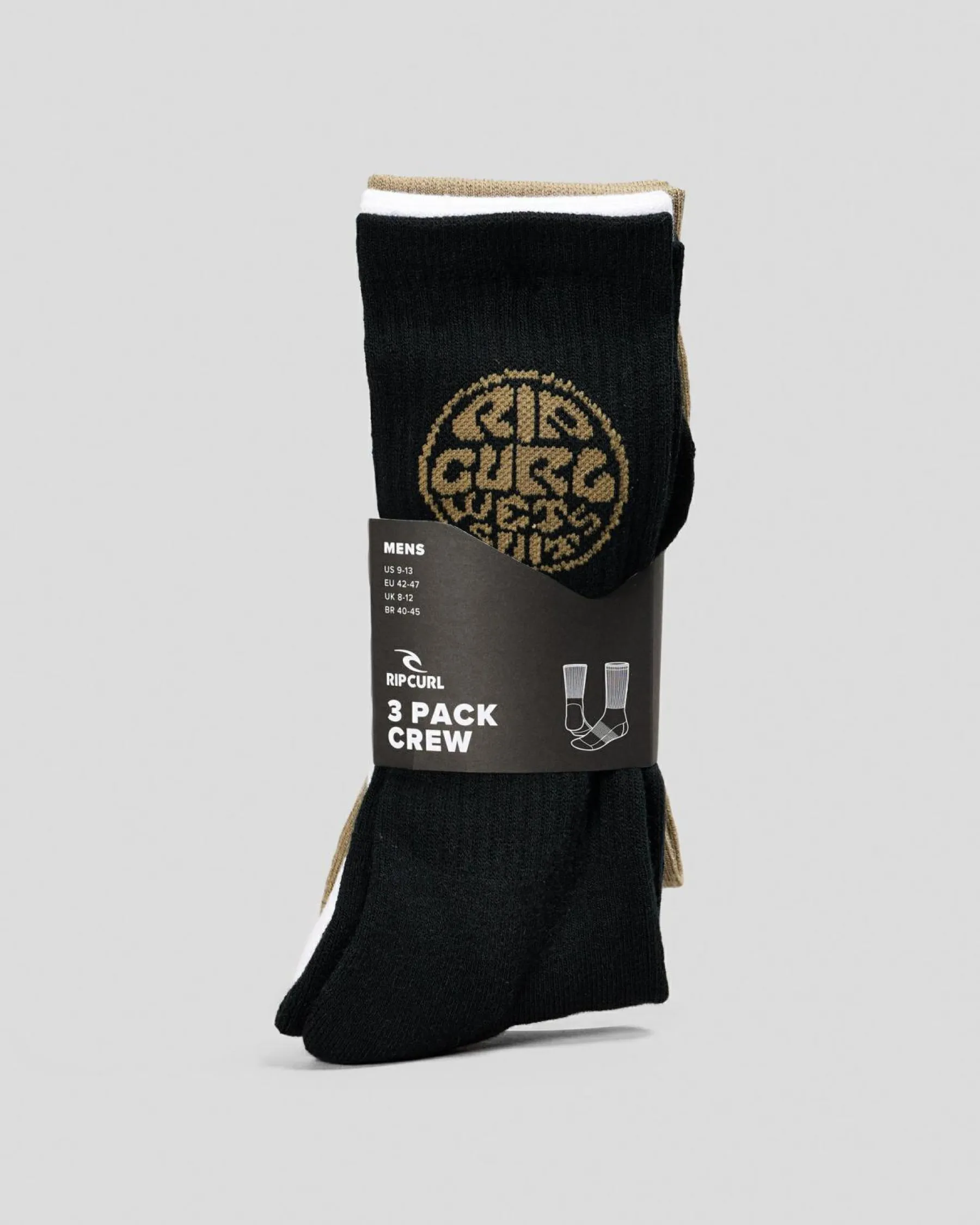 Online Wetty Crew Socks 3 Pack Socks