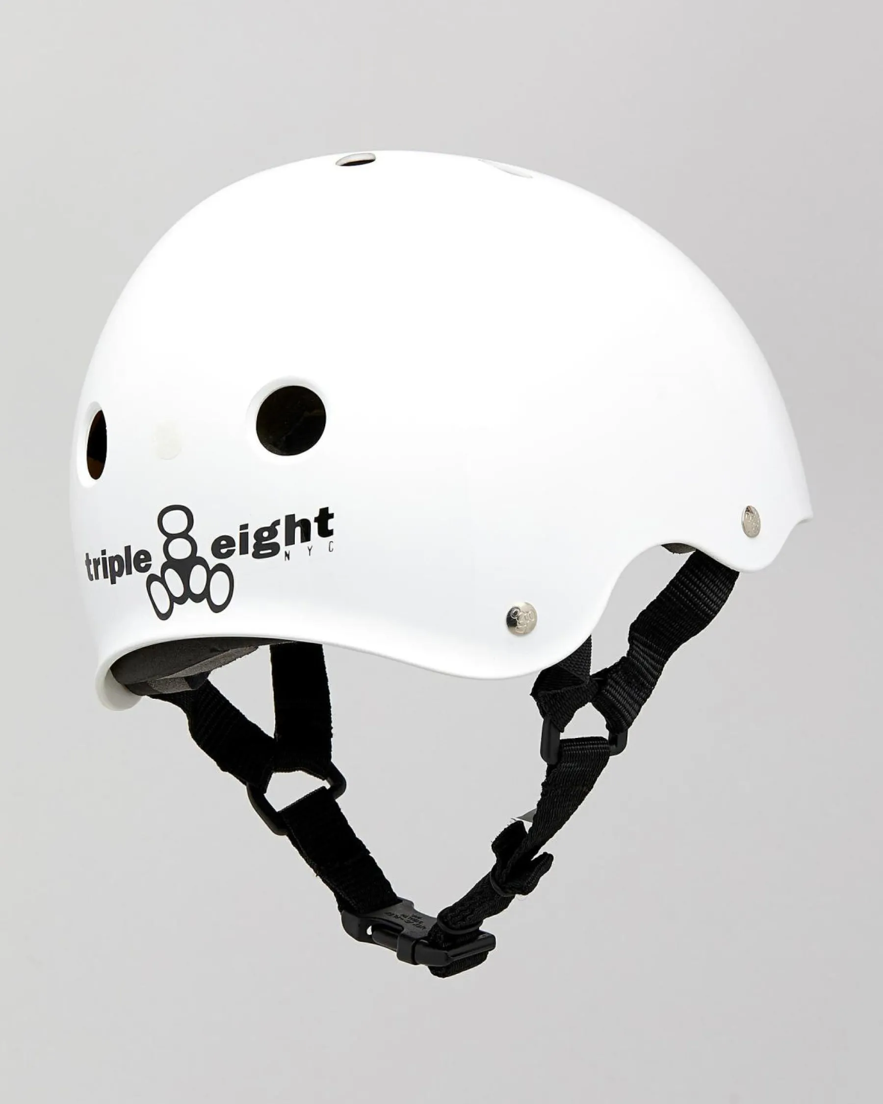 Skateboards & Scooters|Skateboards & Scooters*Triple 8 Helmet White Gloss