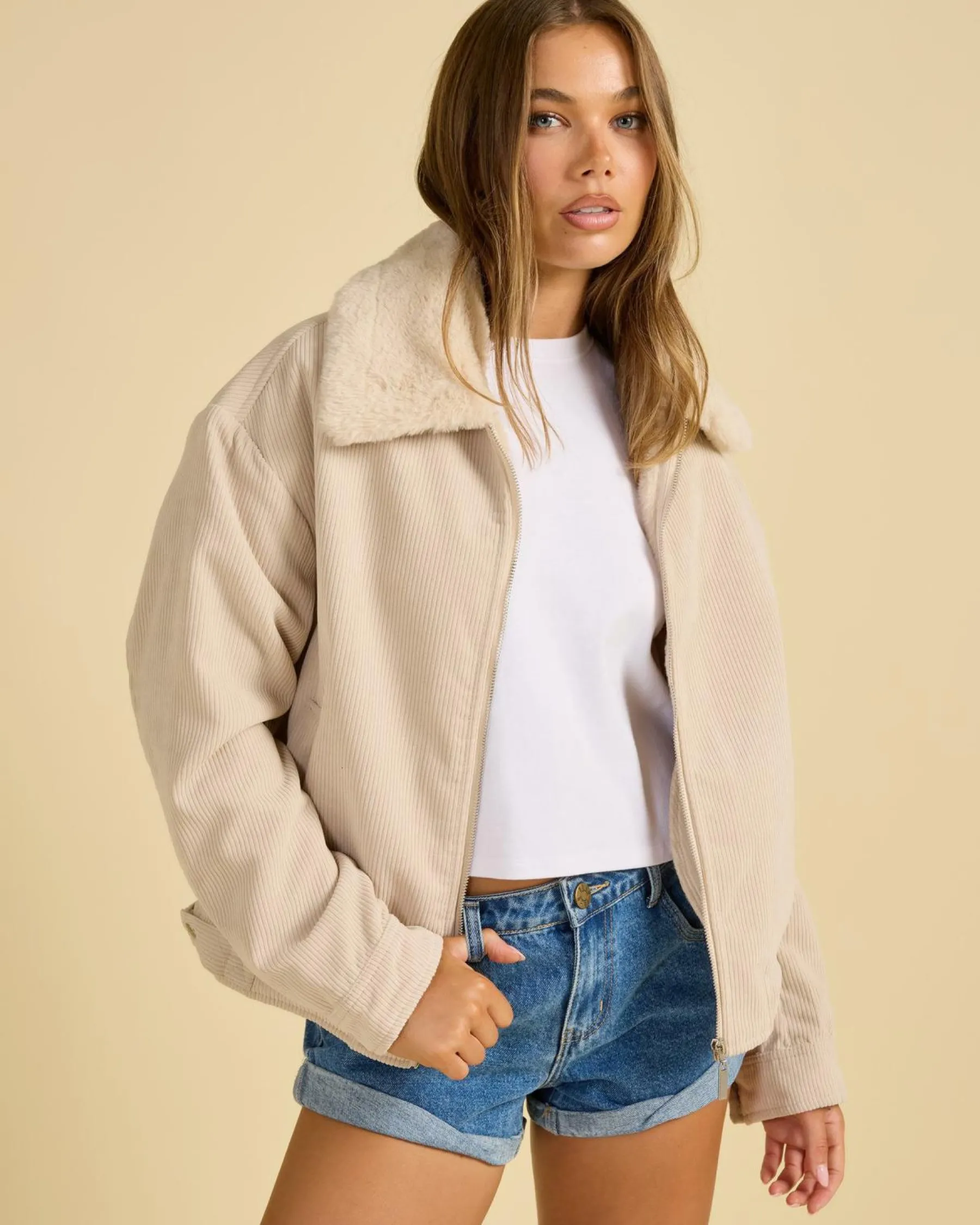 Online Wolf Cord Jacket Women Jackets & Coats