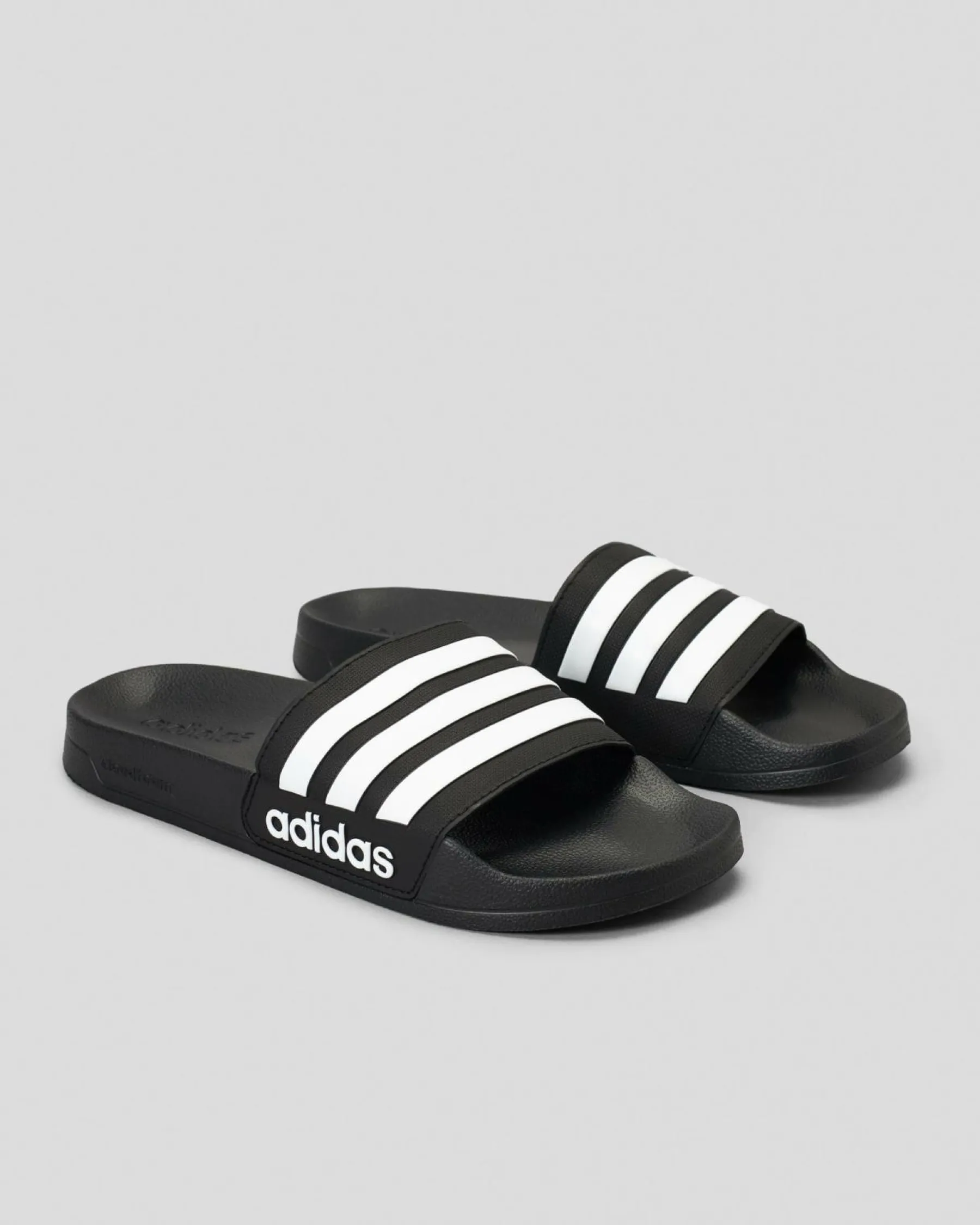 Slides*adidas Womens Adilette Shower Slide Sandals Core Black/ftwr White/core Black