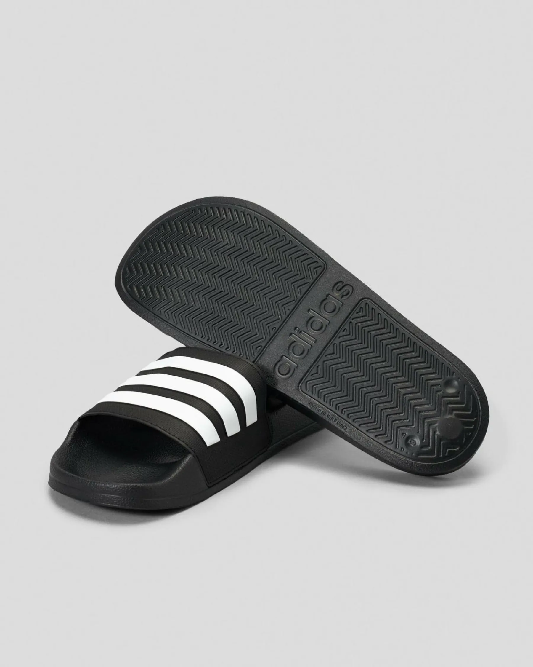 Slides*adidas Womens Adilette Shower Slide Sandals Core Black/ftwr White/core Black