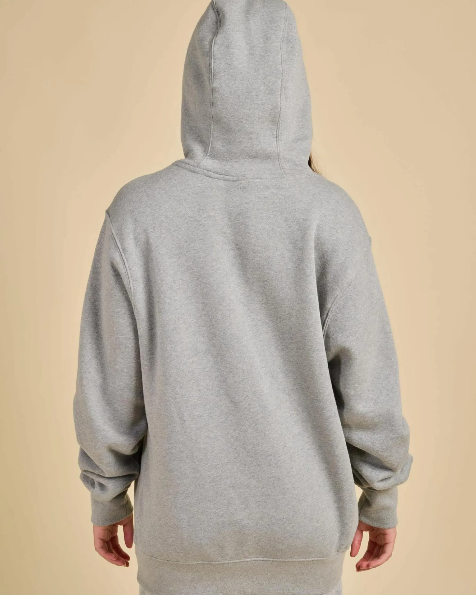 Sets|Jumpers & Hoodies*Nike Women's Club Pullover Hoodie Dk Grey Heather/lt Smoke Grey/white