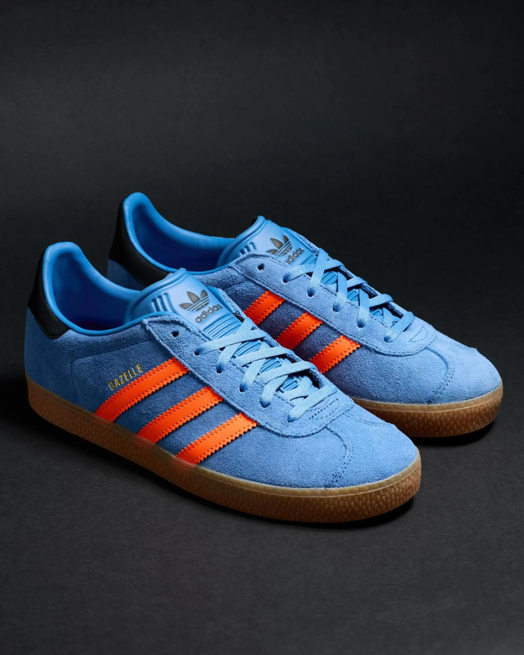 Sneakers*adidas Womens Gazelle Shoes Focus Blue/solar Orange/core Black