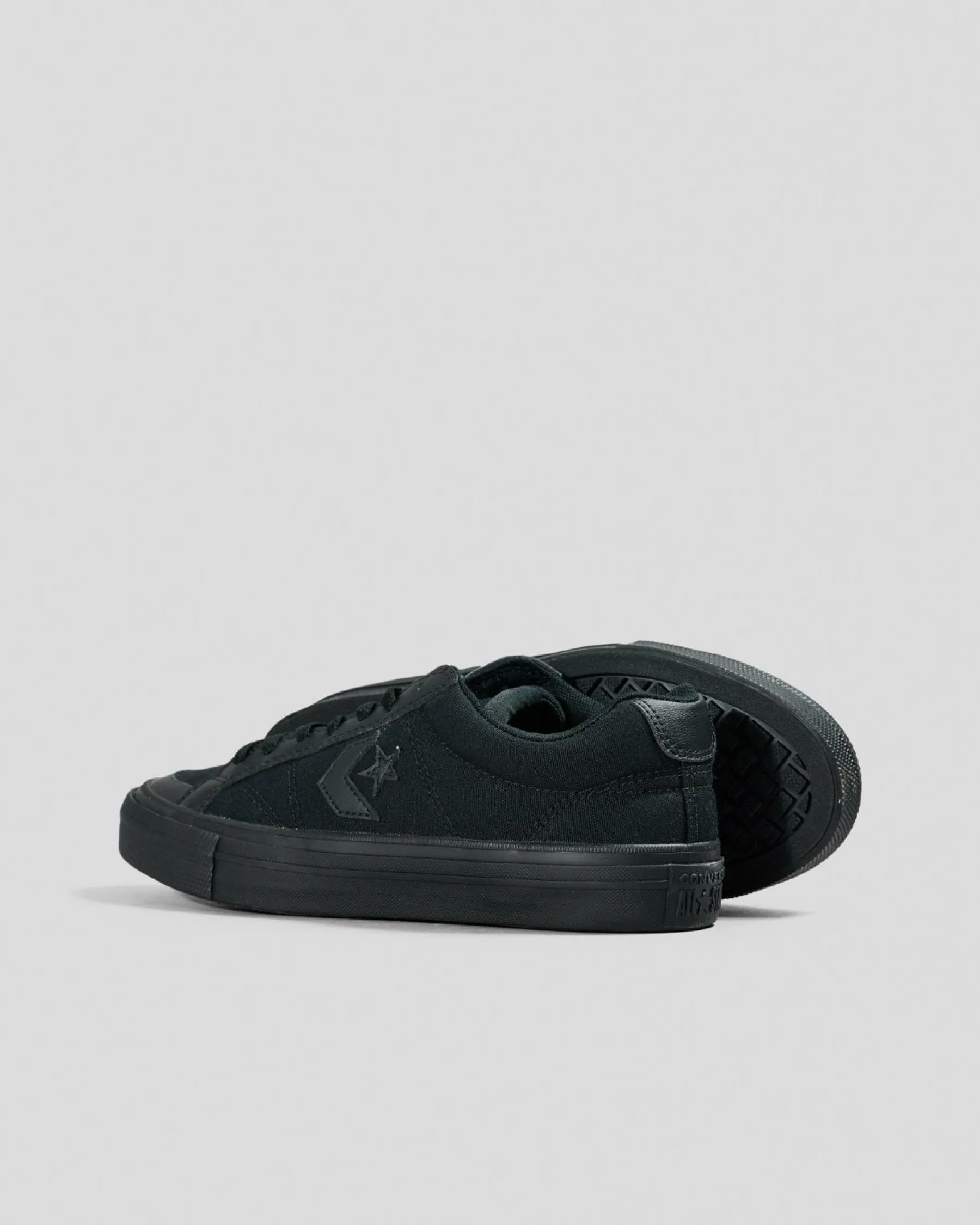 Sneakers*Converse Womens Sport Casual Shoes Black/black/black Canvas