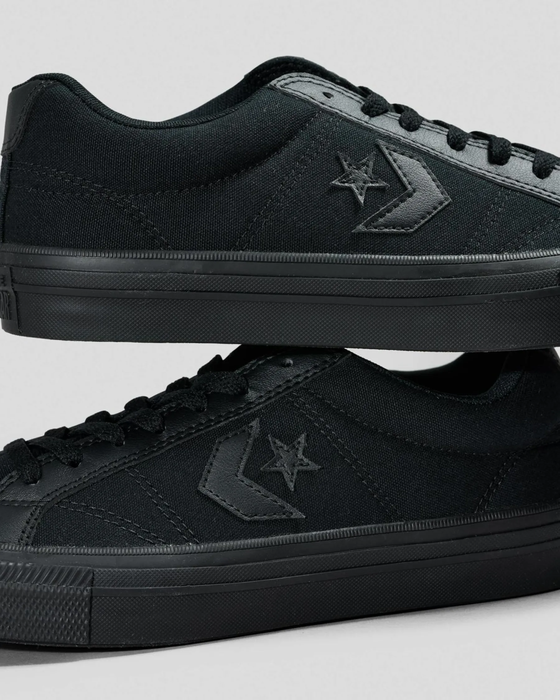 Sneakers*Converse Womens Sport Casual Shoes Black/black/black Canvas