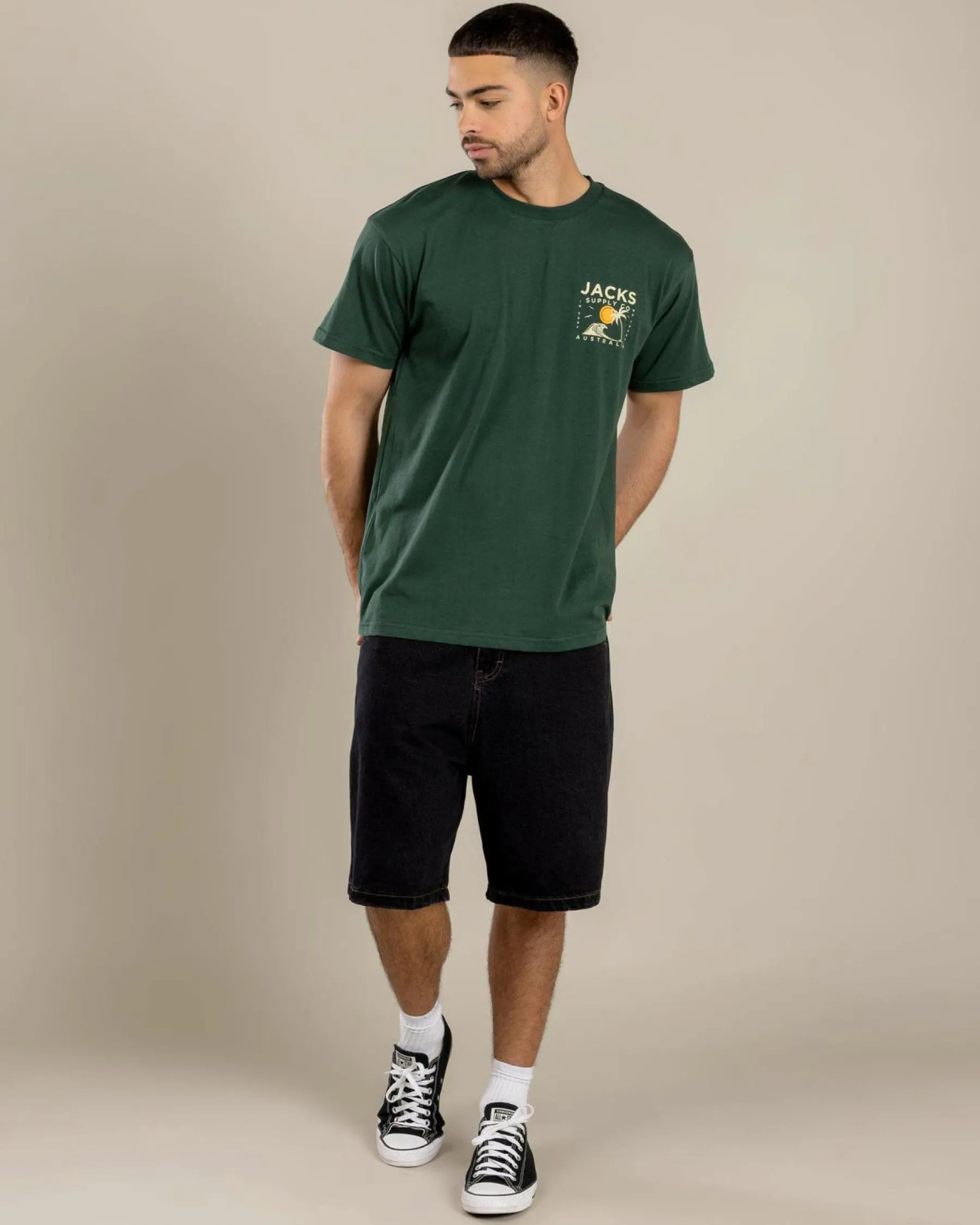 Tops & T-Shirts*Jacks Zeal T-Shirt Green