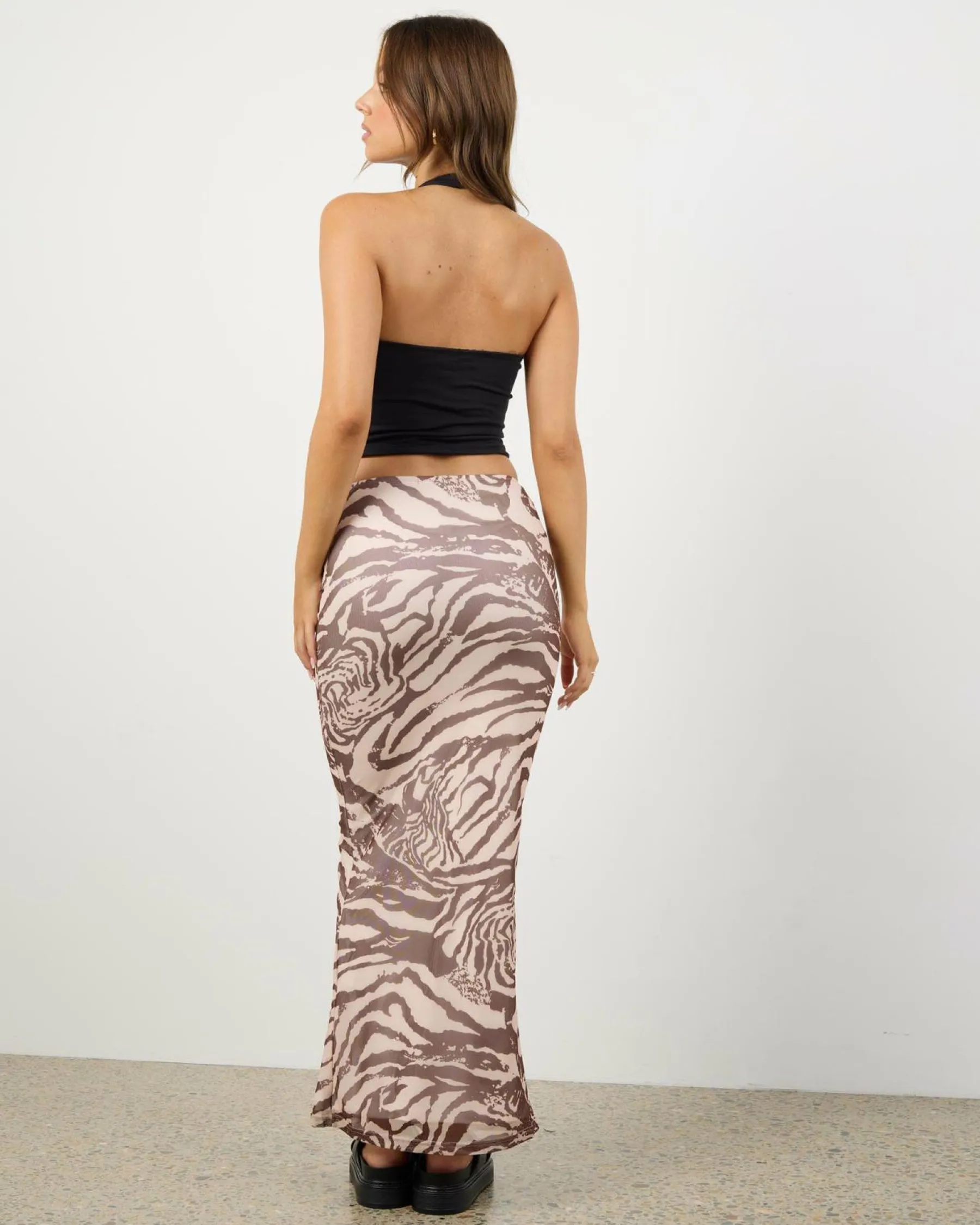 Online Zebra Maxi Skirt Women Bottoms